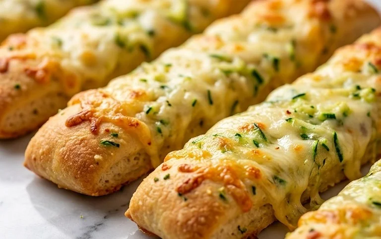Cheesy Zucchini Breadsticks