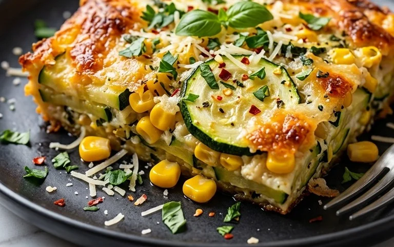 Zucchini Corn Parmesan Bake Recipe